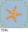 Starfish, 4" x 4"