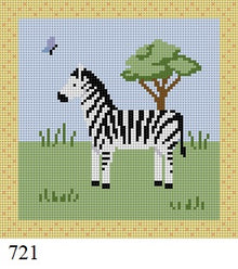  Zebra, 5" Square - 18 mesh