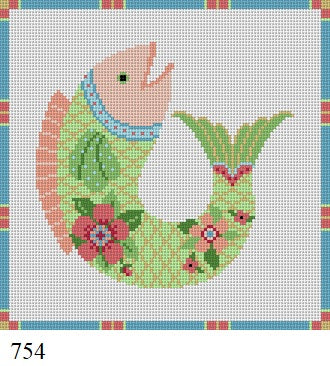 Floral Carp - 18 mesh