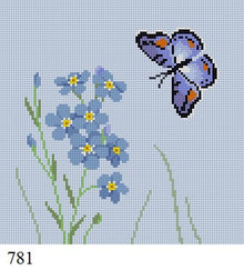  Butterfly, 6" Square - 18 mesh