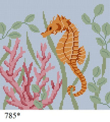  Seahorse, 6" Square - 18 mesh