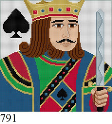  King of Spades, 6.5" Square - 18 mesh