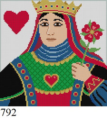  Queen of Hearts, 6.5" Square - 18 mesh