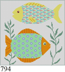  Fish 1, 6" Square - 18 mesh