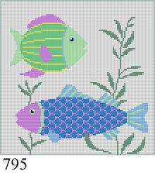  Fish 2, 6" Square - 18 mesh