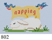  "Napping"  Sleeping Bunny, Sign - 13 mesh