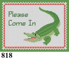  Alligator, "Please Come In", Sign - 13 mesh