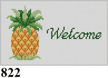  "Welcome" Pineapple, Sign - 13 mesh