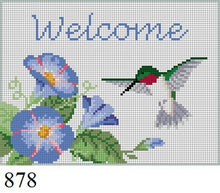  Hummingbird "Welcome", Sign - 13 mesh