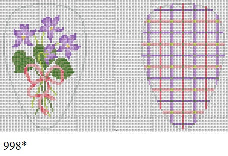 Violets, Scissors Case - 18 mesh