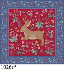  Cluny Rabbit, Red - 13 mesh