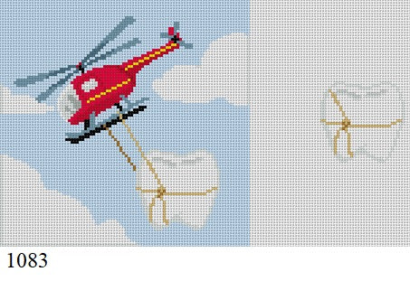 Helicopter, 7" Tooth Fairy Pillow - 13 mesh