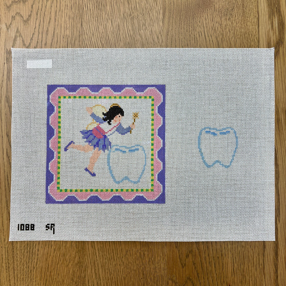 Girl Fairy  with Tooth, 7" Tooth Fairy Pillow - 13 mesh