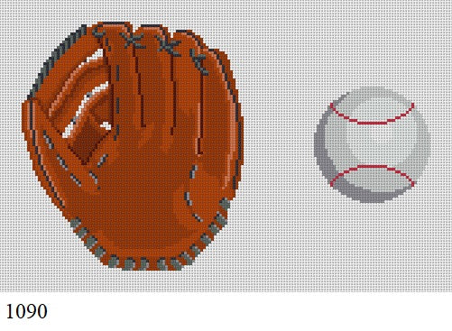 Baseball Glove with Ball, 7" Shaped Tooth Fairy Pillow - 13 mesh