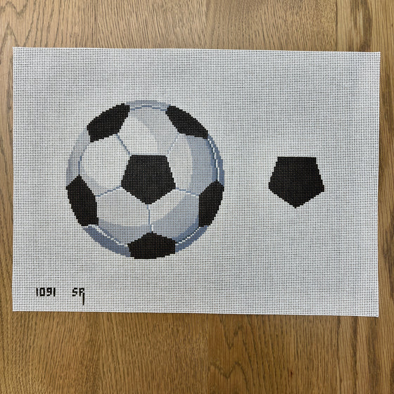 Soccer Ball with Patch, 7" Shaped Tooth Fairy Pillow - 13 mesh