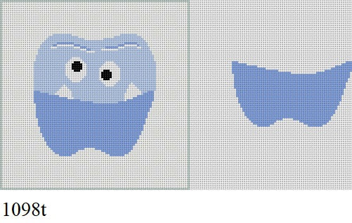 Monster, Tooth Fairy Pillow - Blue