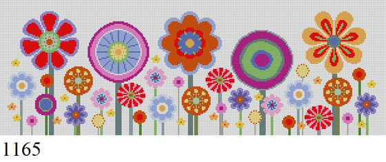 Flowers 17" x 6" - 18 mesh