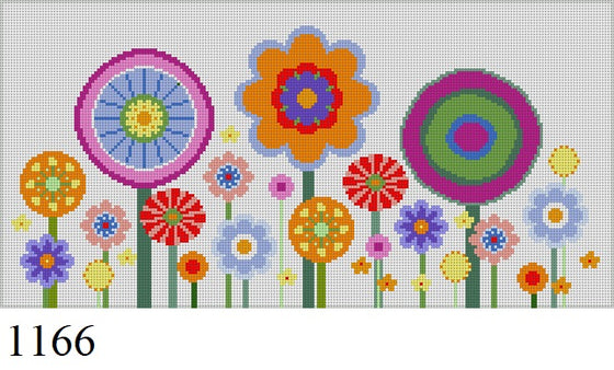 Flowers 12" x 6" - 18 mesh