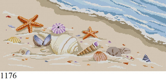 Seashells 19 x 8 - 13 mesh