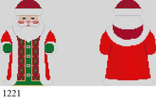  Long Red Coat Santa, 2 sided - 18 mesh