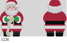  Santa Suit, Santa w List, 2 Sided - 18 mesh