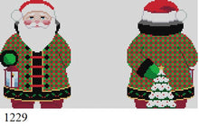  Checker Coat Santa, 2 Sided - 18 mesh