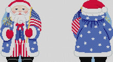  Stitch guide - Stars and Stripes Santa - 18 mesh