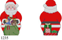  Santa with  Toy Bag, 2 Sided - 18 mesh
