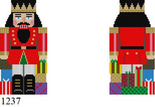  Nutcracker with  Present, 2 Sided - 18 mesh