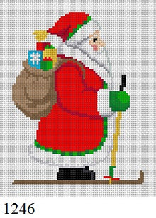  Skiing Santa - 18 mesh