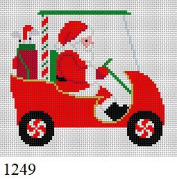 Golf Cart Santa - 18 mesh