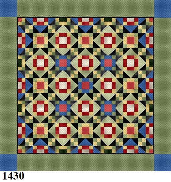 Around the Block, Quilt - 13 mesh