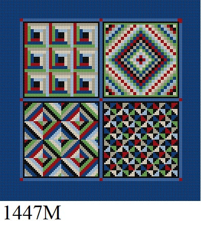 Four Patch Sampler, Quilt - 13 mesh