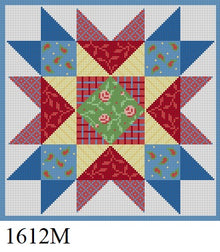  Country French Star, 10" Quilt - 13 mesh