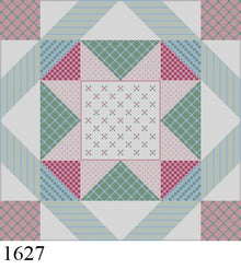  Patchwork Star, 14" Quilt - 13 mesh