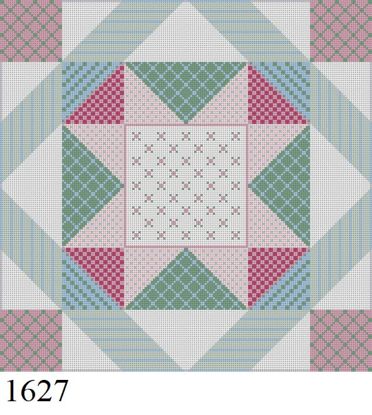 Patchwork Star, 14" Quilt - 13 mesh