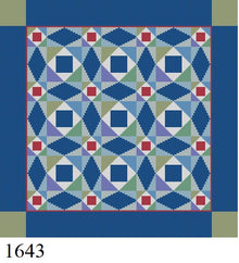  StarLight Cathedral, 14" Quilt - 13 mesh