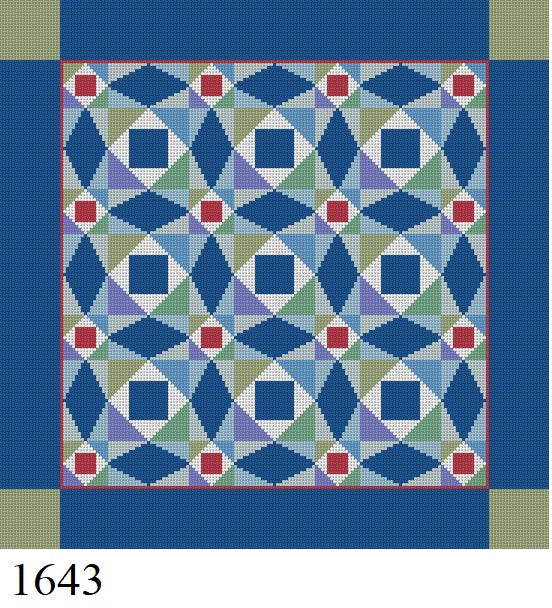 StarLight Cathedral, 14" Quilt - 13 mesh