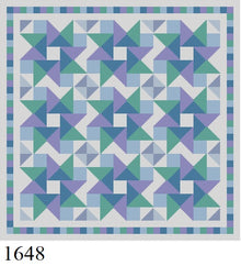  Pinwheel Stars, Quilt - 13 mesh