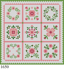  Rose Quilt Sampler   18 mesh