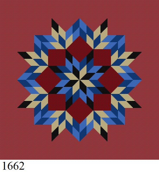 Blazing Star, Quilt - 13 mesh