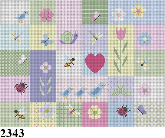 Flower Patches, Kid's Seat - 13 mesh