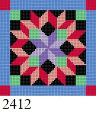  Carpenter's Wheel, Mini Quilt - 13 mesh