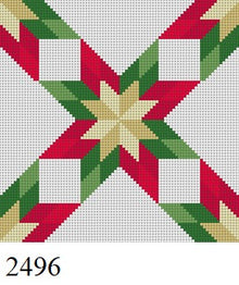  Star In Star Mini Quilt  18 mesh