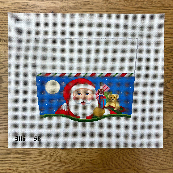 Stocking Cuff, Santa and Bag