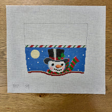  Stocking Cuff, Moonlit Snowman