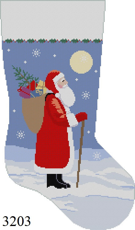 Moonlit Santa, Stocking