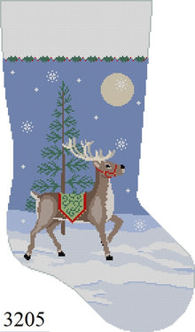  Moonlit Reindeer, Stocking