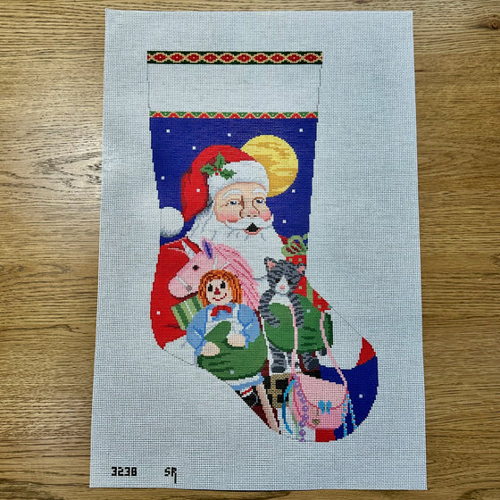 Santa, Unicorn, Kitten, Purse, Rag Doll, Stocking