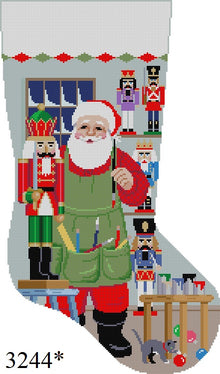  Santa Painting Nutcrackers, Stocking